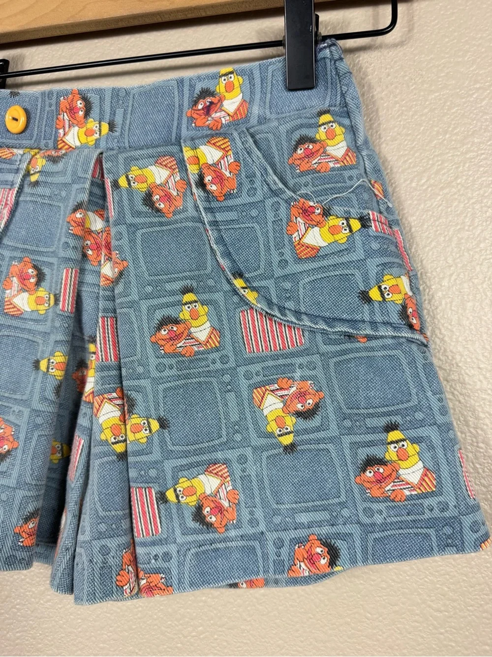 Vintage Sesame Street JcPenney Bert Ernie shorts skort girls 6 E